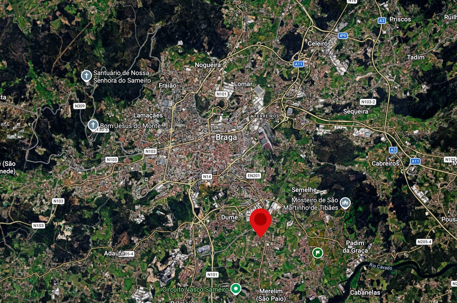 Moradia T5 para Venda em Merelim (São Pedro) e Frossos, Braga, Braga - Área envolvente (Imagem 6)