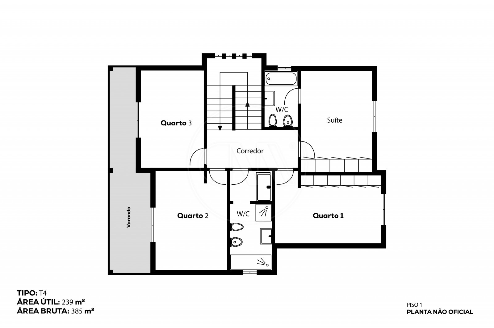 Moradia T5 para Venda em Merelim (São Pedro) e Frossos, Braga, Braga - Planta (Imagem 2)