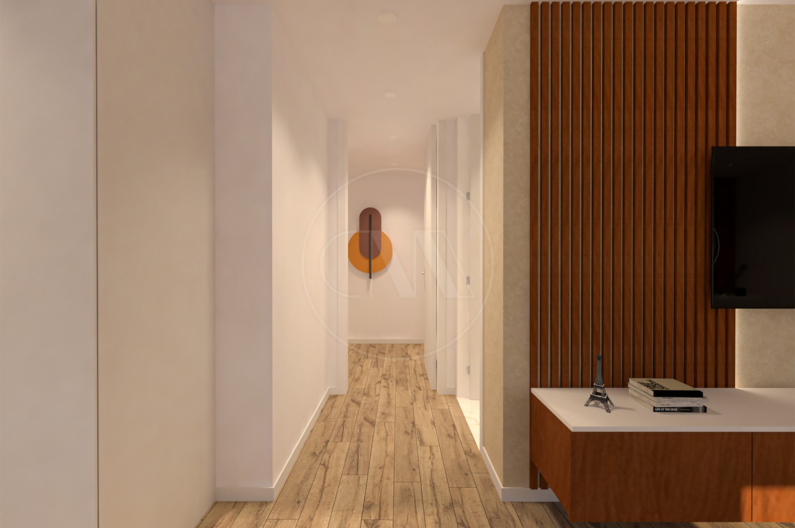 Apartamento T1 para Venda em Esposende, Marinhas e Gandra, Esposende, Braga - Corredor (Imagem 1)