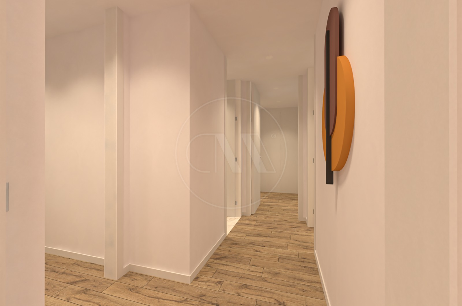 Apartamento T1 para Venda em Esposende, Marinhas e Gandra, Esposende, Braga - Corredor (Imagem 4)