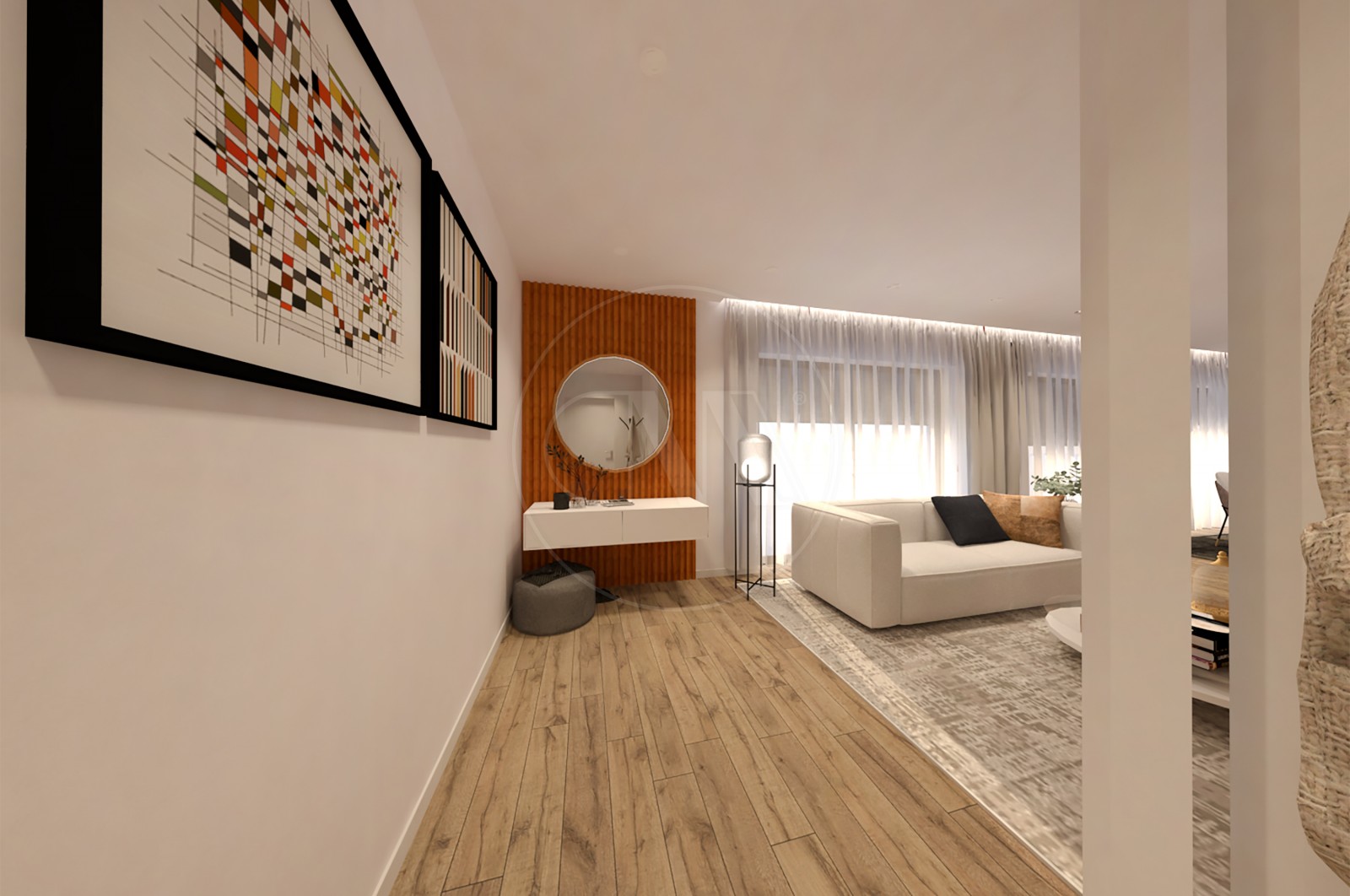 Apartamento T2 para Venda em Esposende, Marinhas e Gandra, Esposende, Braga - Hall de entrada (Imagem 2)