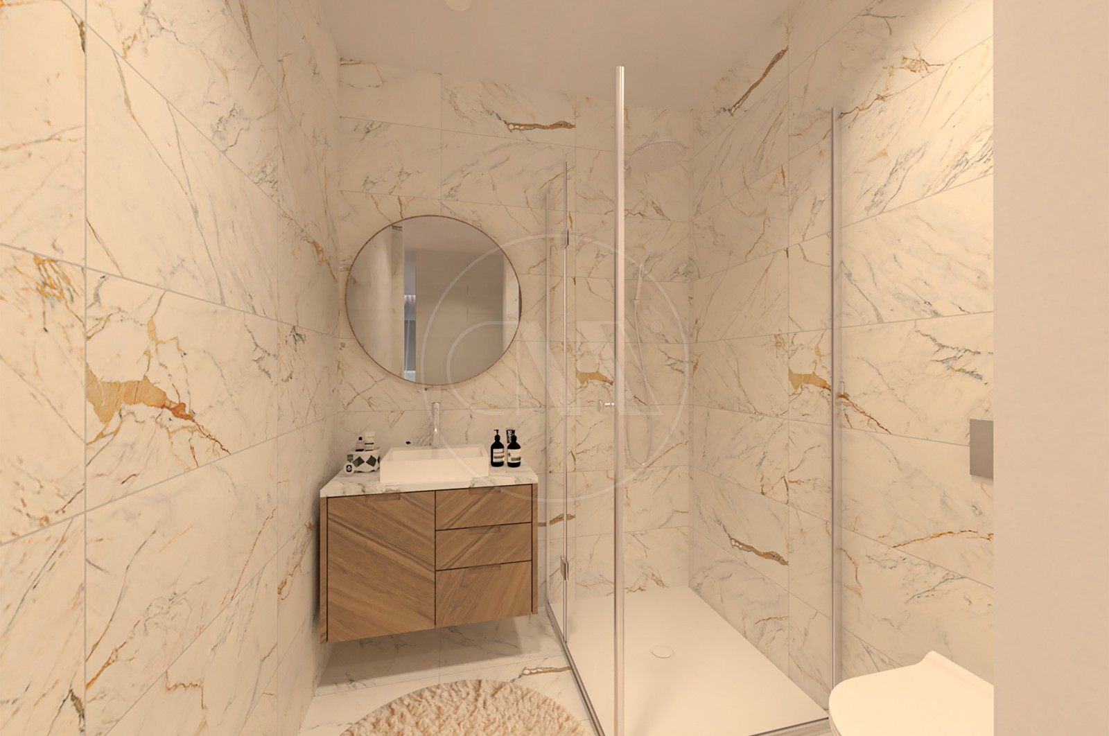 Apartamento T2 para Venda em Esposende, Marinhas e Gandra, Esposende, Braga - Casa de banho (Imagem 3)