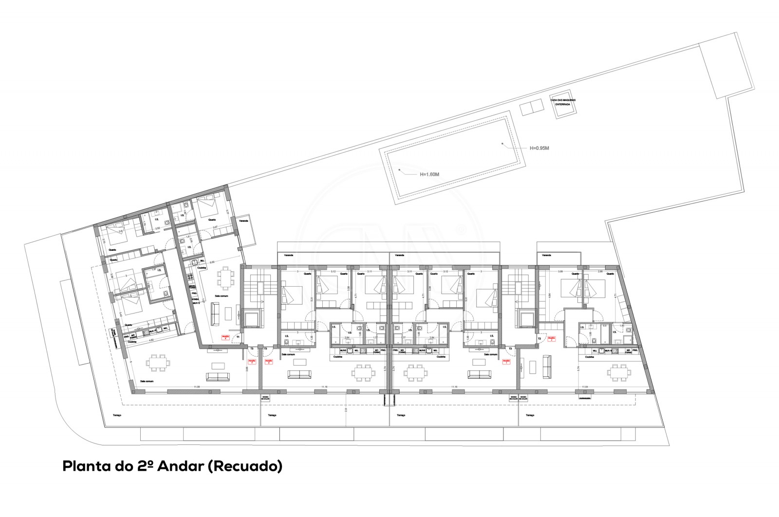 Apartamento T3 para Venda em Esposende, Marinhas e Gandra, Esposende, Braga - Planta (Imagem 6)
