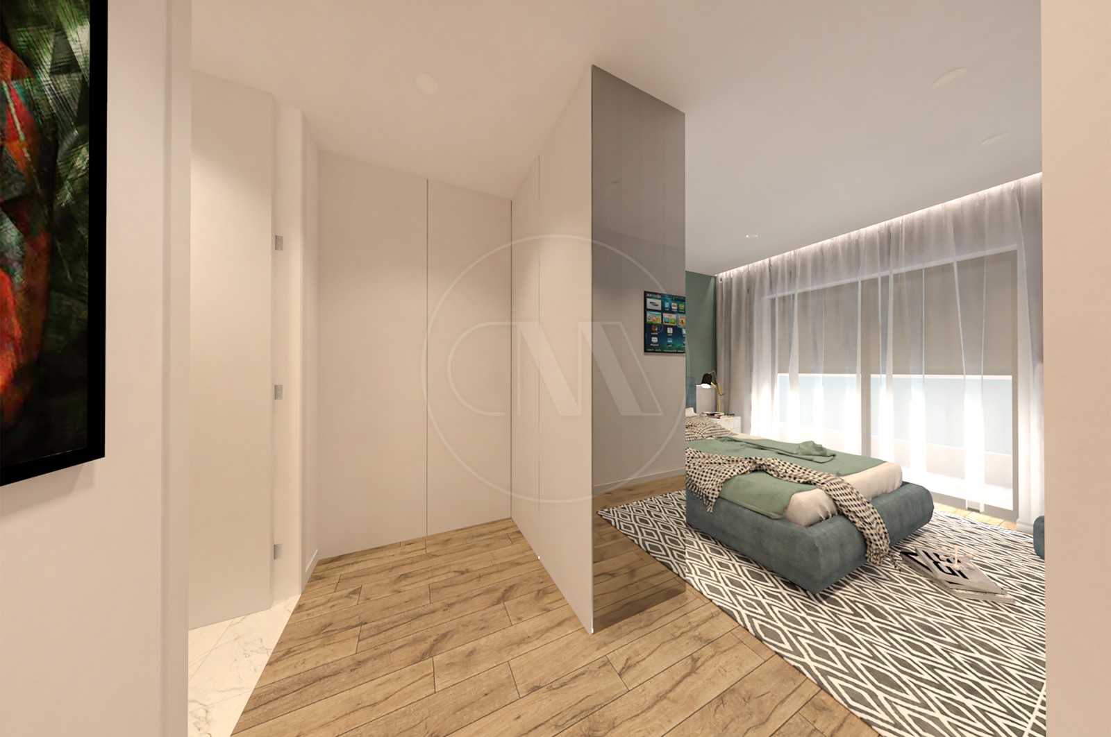 Apartamento T1 para Venda em Esposende, Marinhas e Gandra, Esposende, Braga - Suite (Imagem 2)