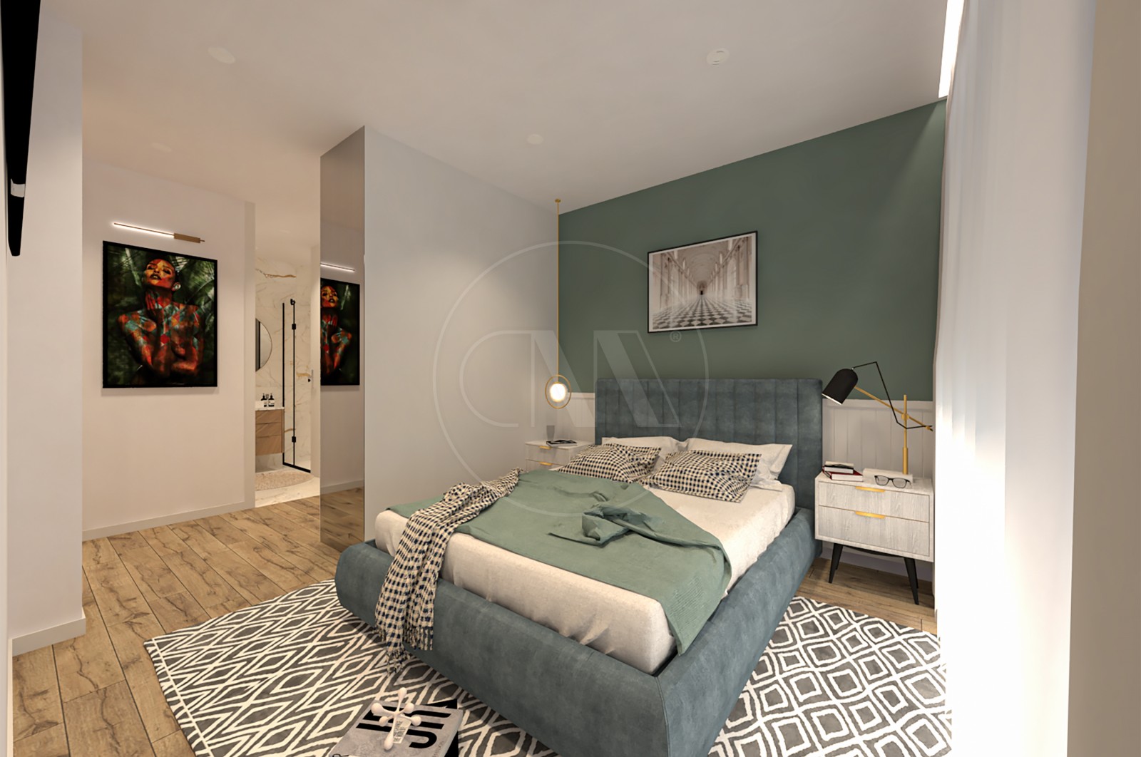 Apartamento T1 para Venda em Esposende, Marinhas e Gandra, Esposende, Braga - Suite (Imagem 3)