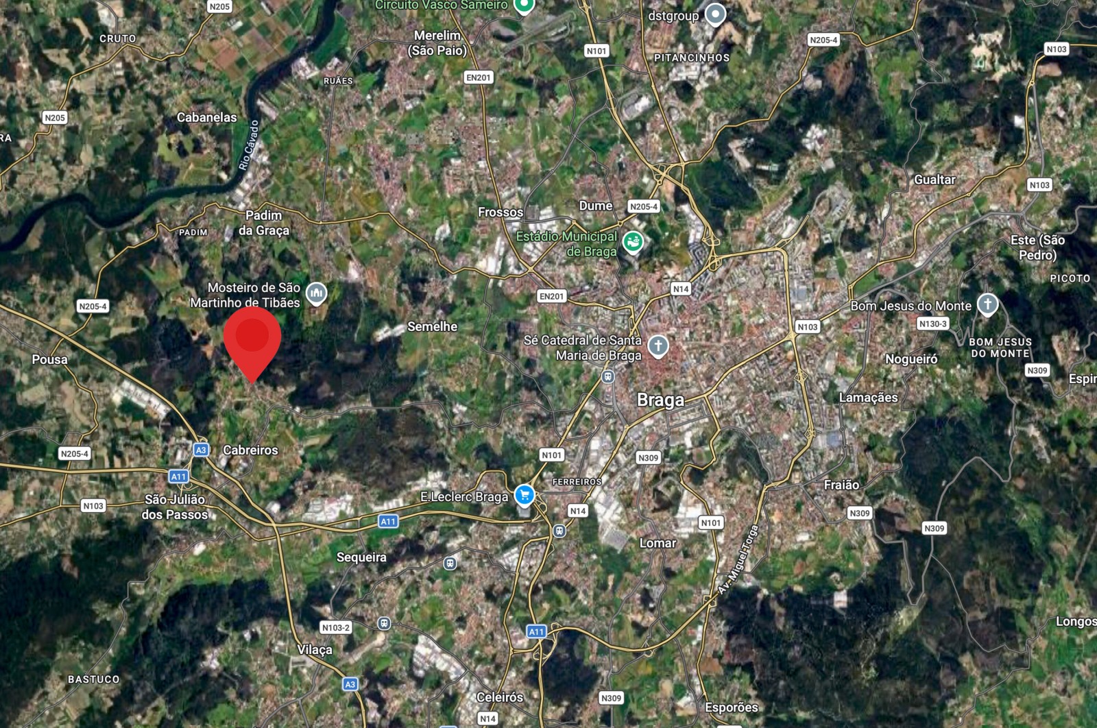 House T3 for For sale in Cabreiros e Passos (São Julião), Braga, Braga - Área envolvente (Imagem 5)