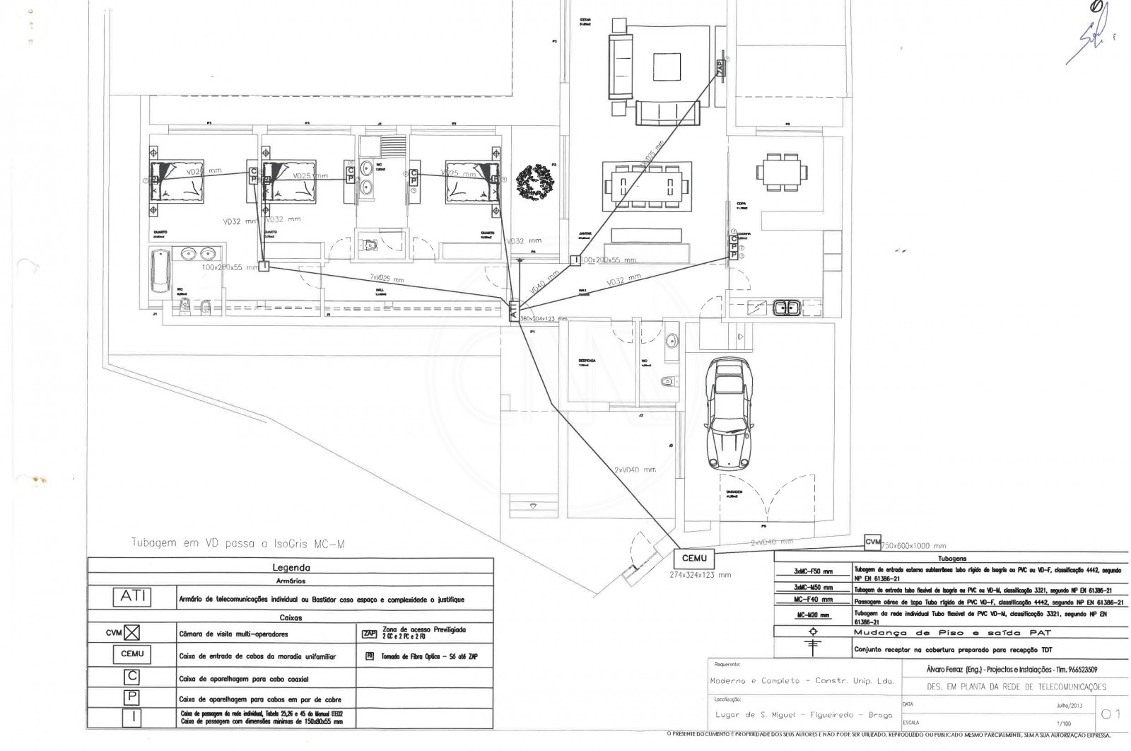 Moradia T3+2 para Venda em Figueiredo, Braga, Braga - Planta (Imagem 7)