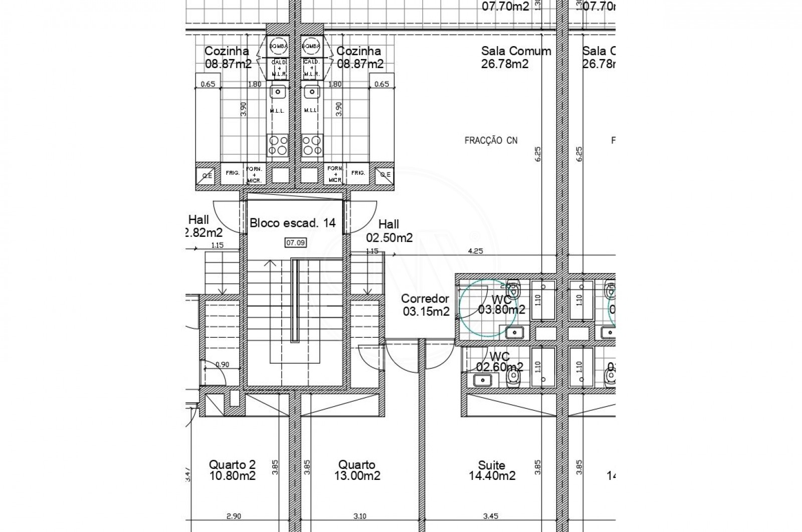 Apartamento T2 para Venda em Esposende, Marinhas e Gandra, Esposende, Braga - Planta (Imagem 2)
