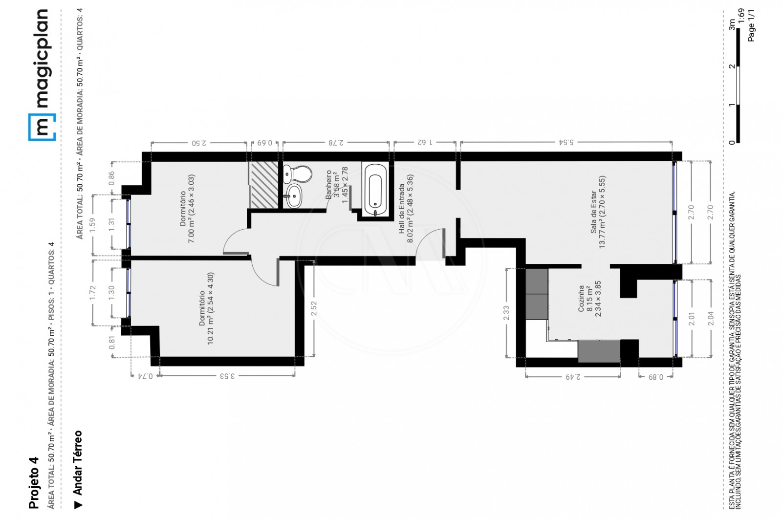 Apartamento T2 para Venda em Campanhã, Porto, Porto - Planta (Imagem 1)