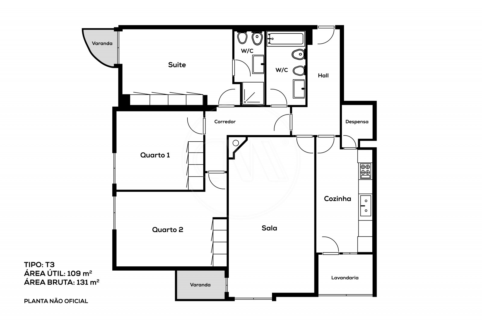Apartment T3 for For sale in Braga (São Vicente), Braga, Braga - Planta (Imagem 1)