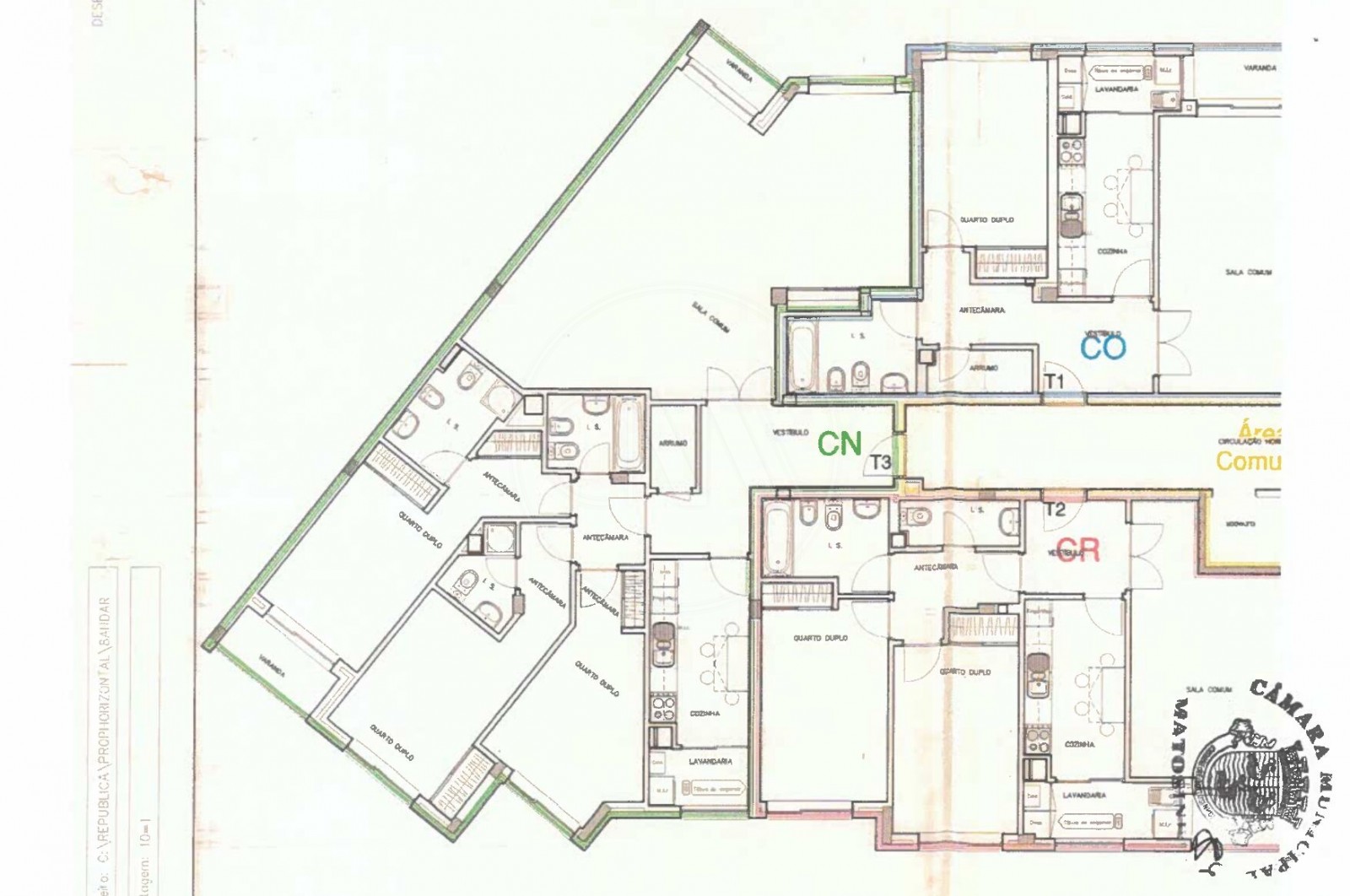 Apartamento T3 para Venda em Matosinhos e Leça da Palmeira, Matosinhos, Porto - Planta (Imagem 2)