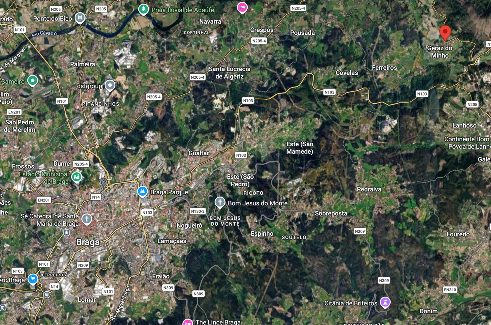 Moradia T4 para Venda em Geraz do Minho, Póvoa de Lanhoso, Braga - Área envolvente (Imagem 8)