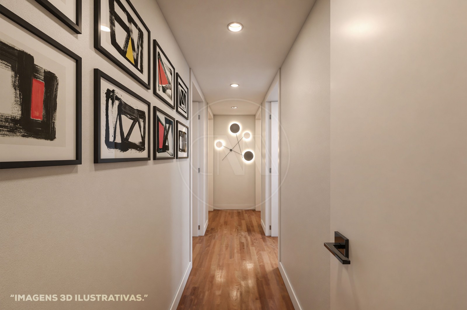 Apartamento T2+1 para Venda em Merelim (São Pedro) e Frossos, Braga, Braga - Corredor (Imagem 1)