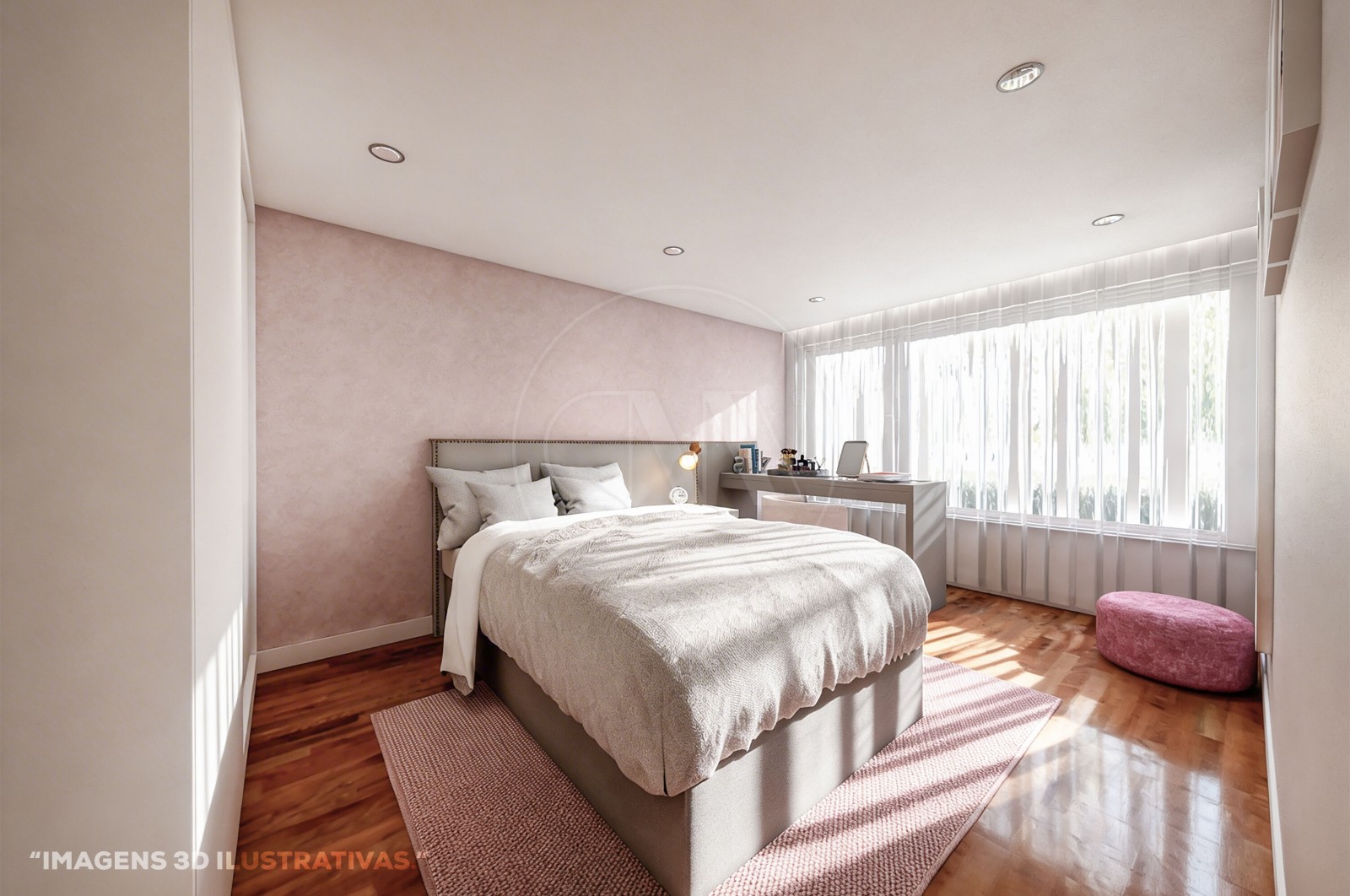 Apartamento T2+1 para Venda em Merelim (São Pedro) e Frossos, Braga, Braga - Quarto (Imagem 2)