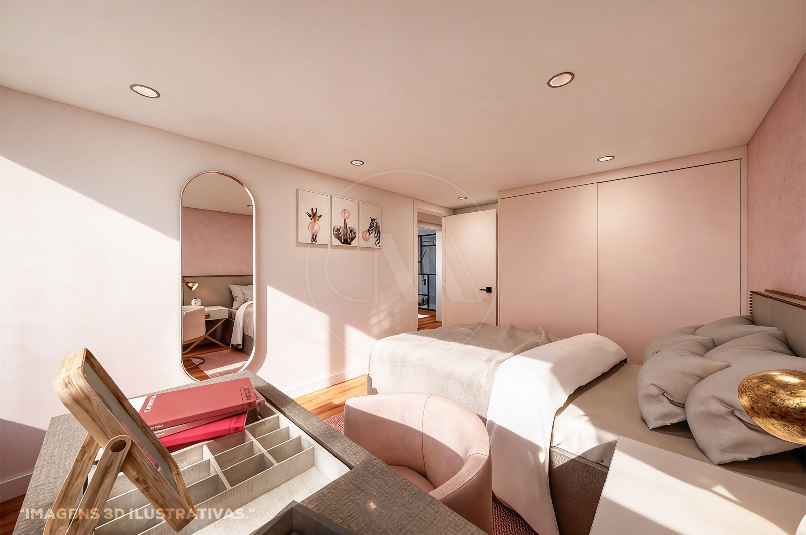 Apartamento T2+1 para Venda em Merelim (São Pedro) e Frossos, Braga, Braga - Quarto (Imagem 3)