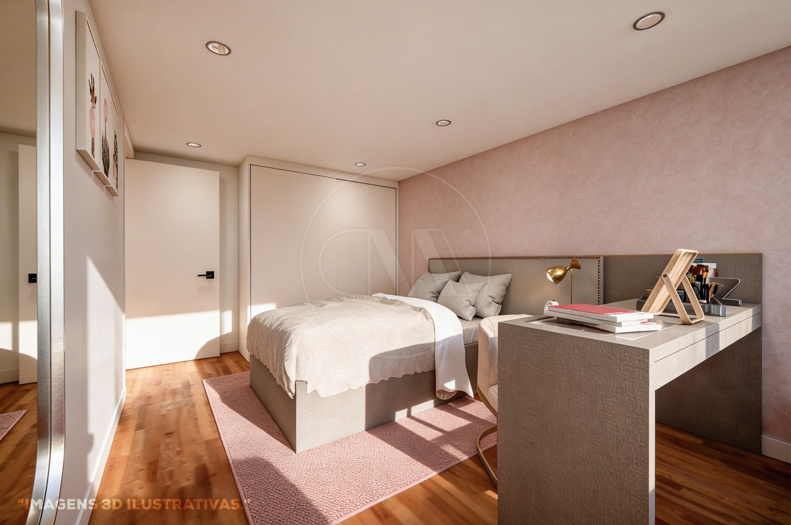 Apartamento T2+1 para Venda em Merelim (São Pedro) e Frossos, Braga, Braga - Quarto (Imagem 4)