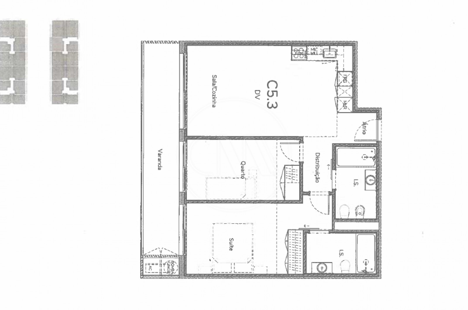 Apartamento T2 para Venda em Oliveira do Douro, Vila Nova de Gaia, Porto - Planta (Imagem 1)